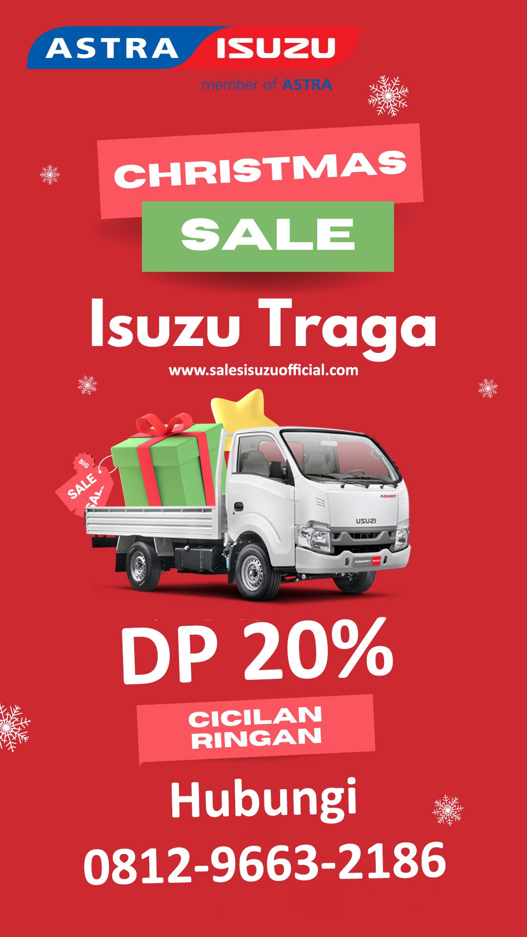Promo Spesial Natal! Isuzu Traga Hadir dengan Penawaran Terbaik untuk Usaha Anda